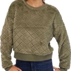 Chance or Fate Sage Quilted Sweater